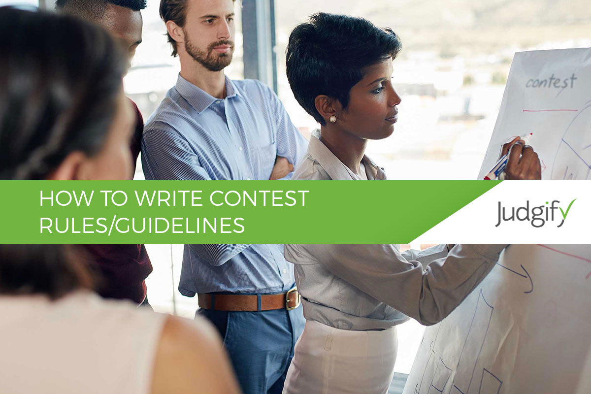 how to write contest rules/guidelines